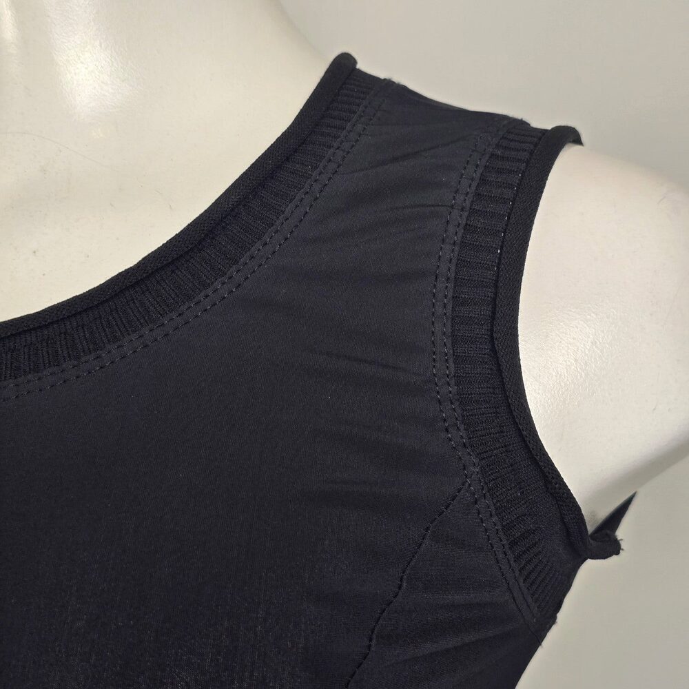 Sun Light Morillon Black Polka Dot Detail Sleeveless Dress Size 1 (S/M) - Picture 3 of 11